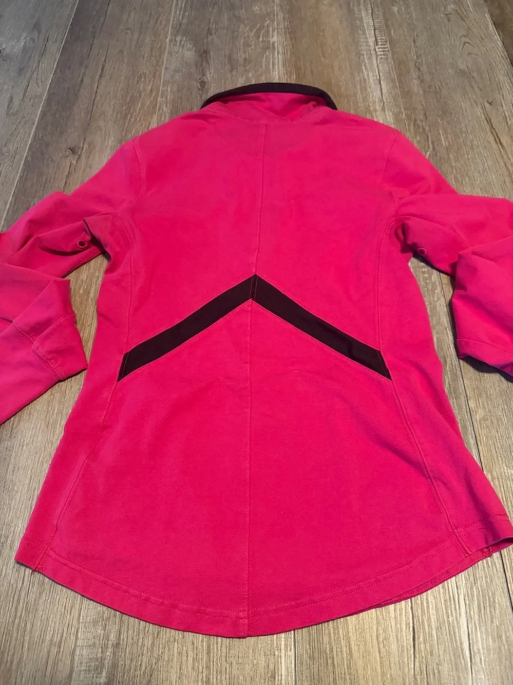 Nike Dri Fit Pink and Black Quarter-Zip Athletic Pullover